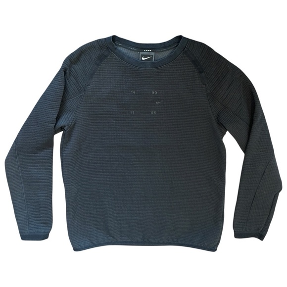 Nike Sportswear Tech Pack Crewneck Sweatshirt Black/Anthracite Small CU3782-010 - Picture 4 of 8